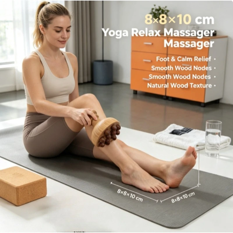 Copa anticelulítica de madera hongo – Masajeador corporal natural - imagen 5