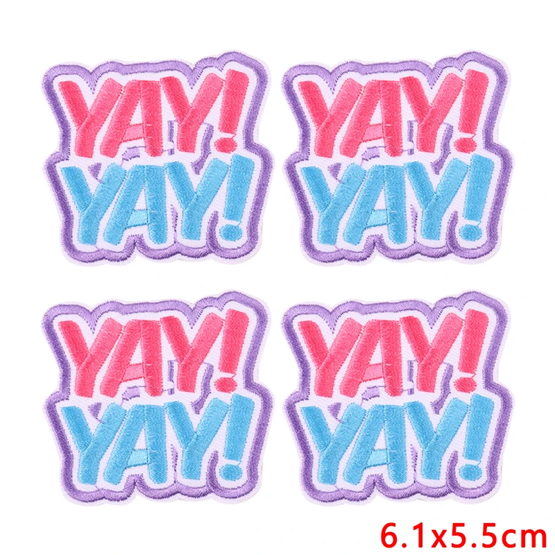 Parches termoadhesivos bordados de letras coloridas para ropa - imagen 5