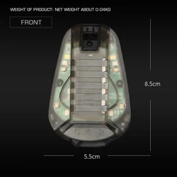 Lámpara táctica para casco estroboscópica caza supervivencia airsoft