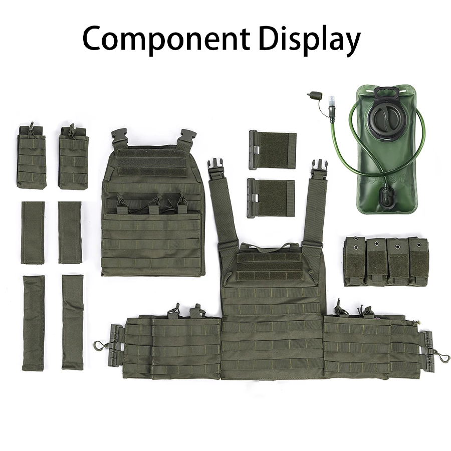 Chaleco de caza con sistema hidratación 2L – Outdoor entrenamiento - imagen 5