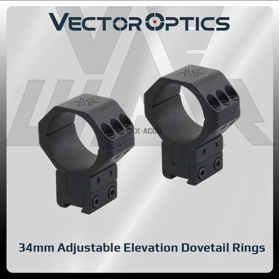 Montura óptica 34mm Picatinny – Anillos tácticos para visor de caza