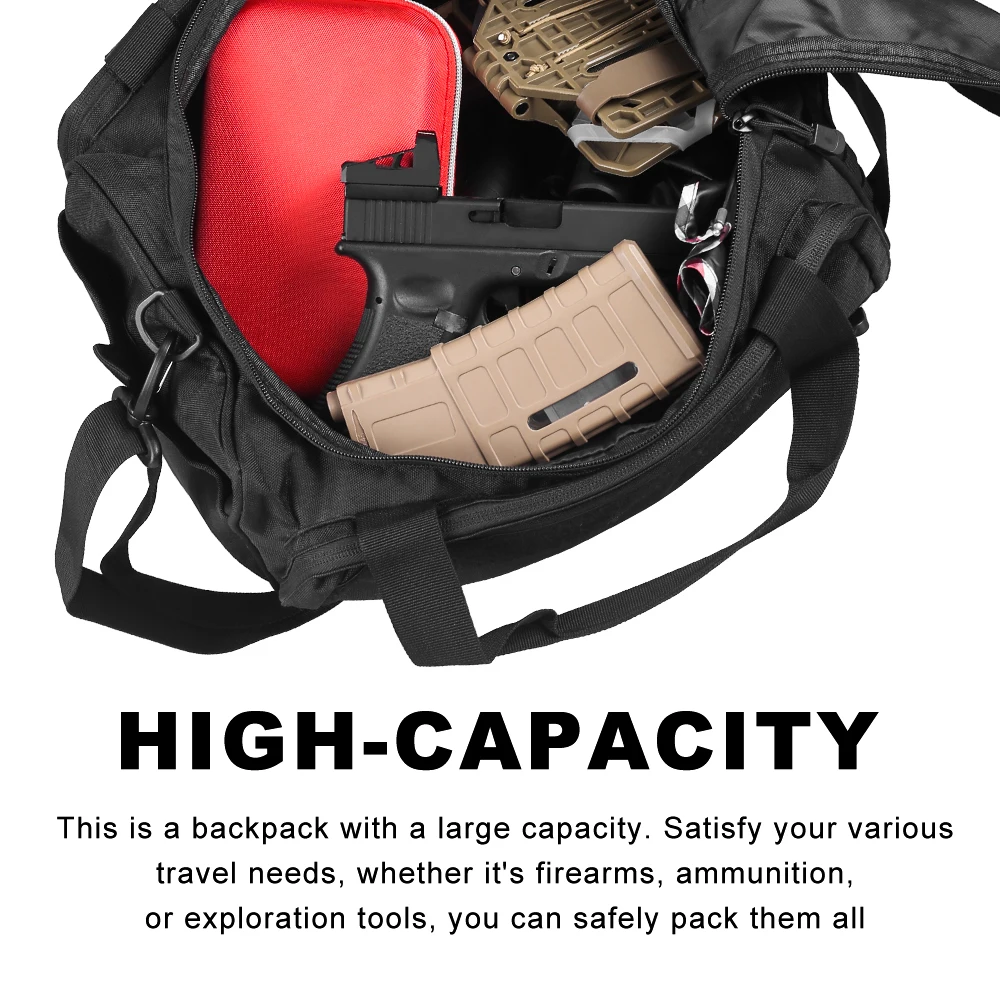 Bolso táctico impermeable tipo bandolera con correa ajustable - imagen 4