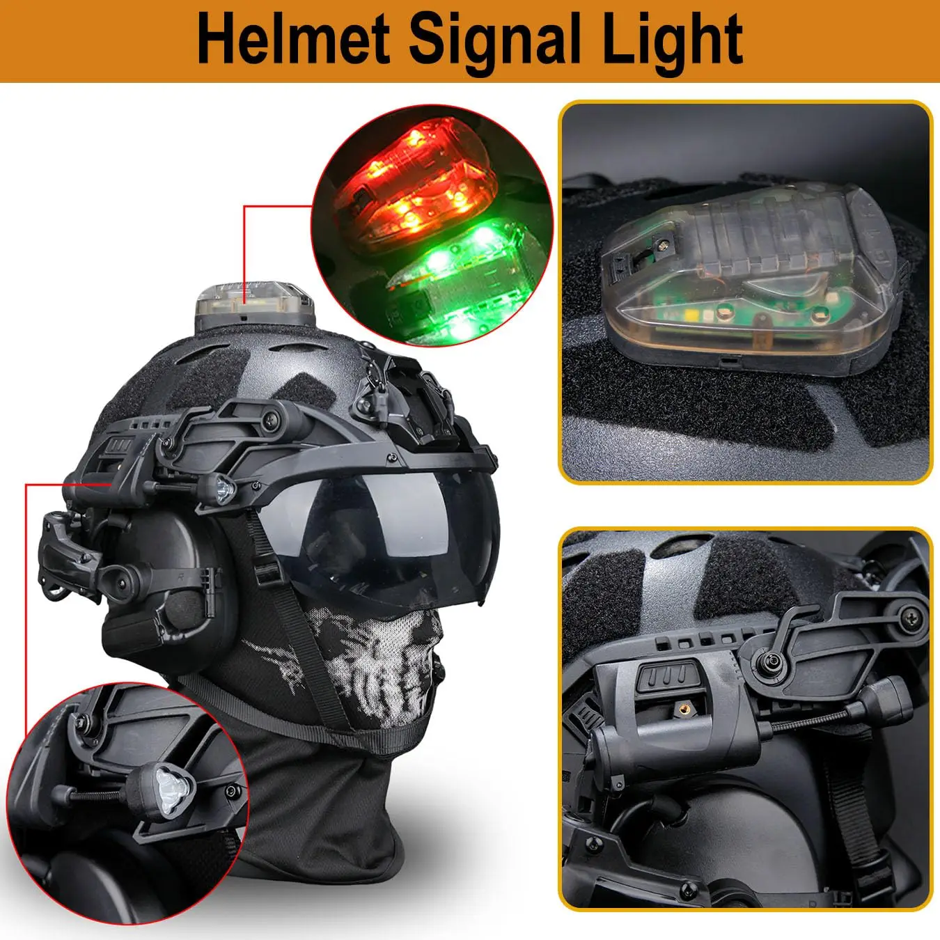 Casco táctico modular ajustable para airsoft con auriculares - imagen 5