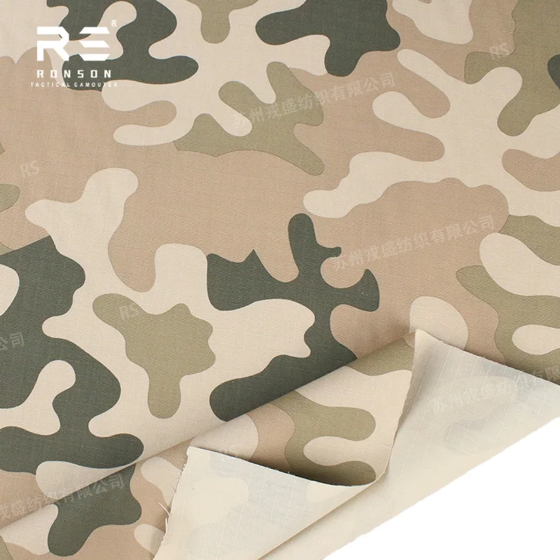 Tela camuflaje ripstop NYCO Desert Camo para uniformes tácticos - imagen 5