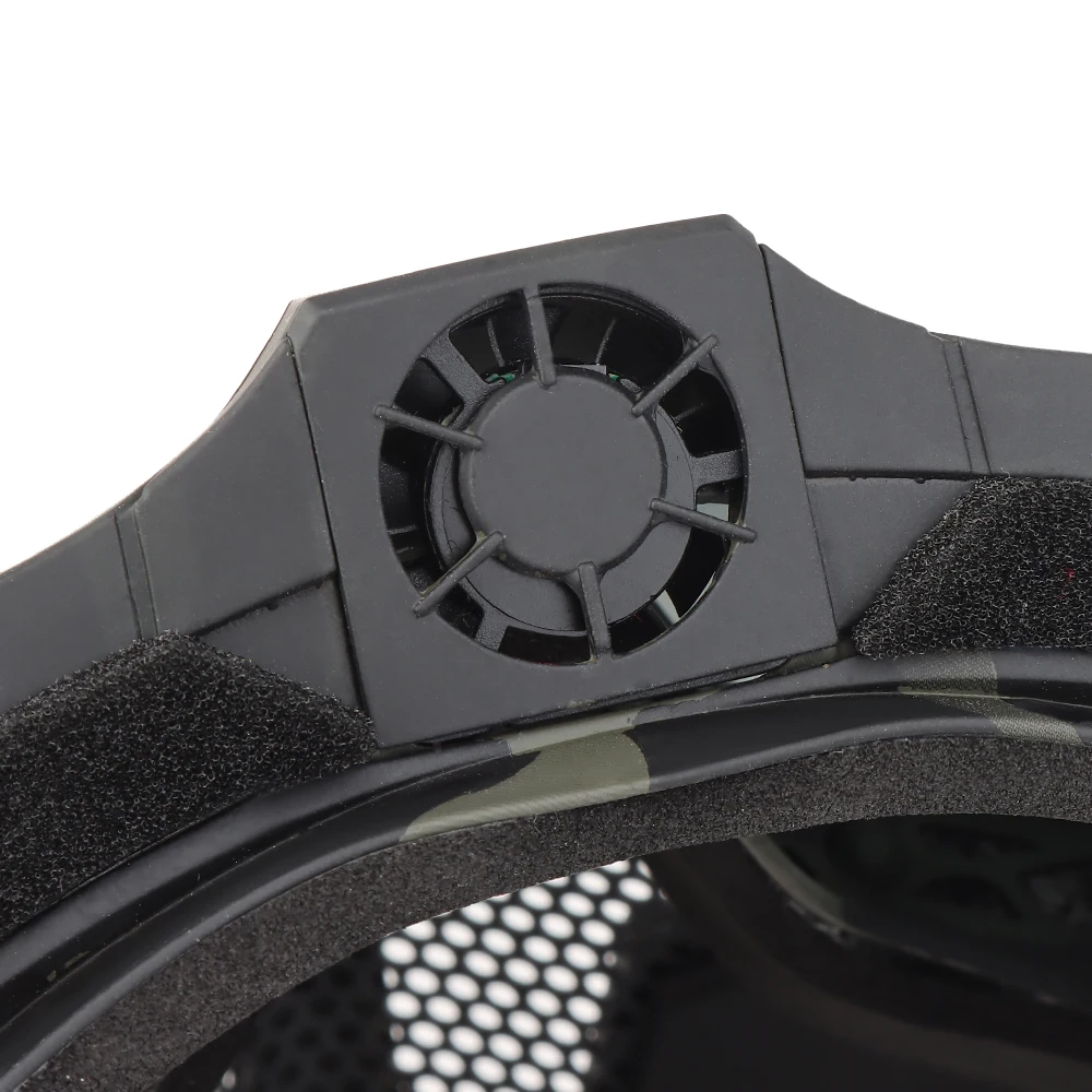 Máscara táctica antivaho con ventilador y protección facial completa para airsoft - imagen 4
