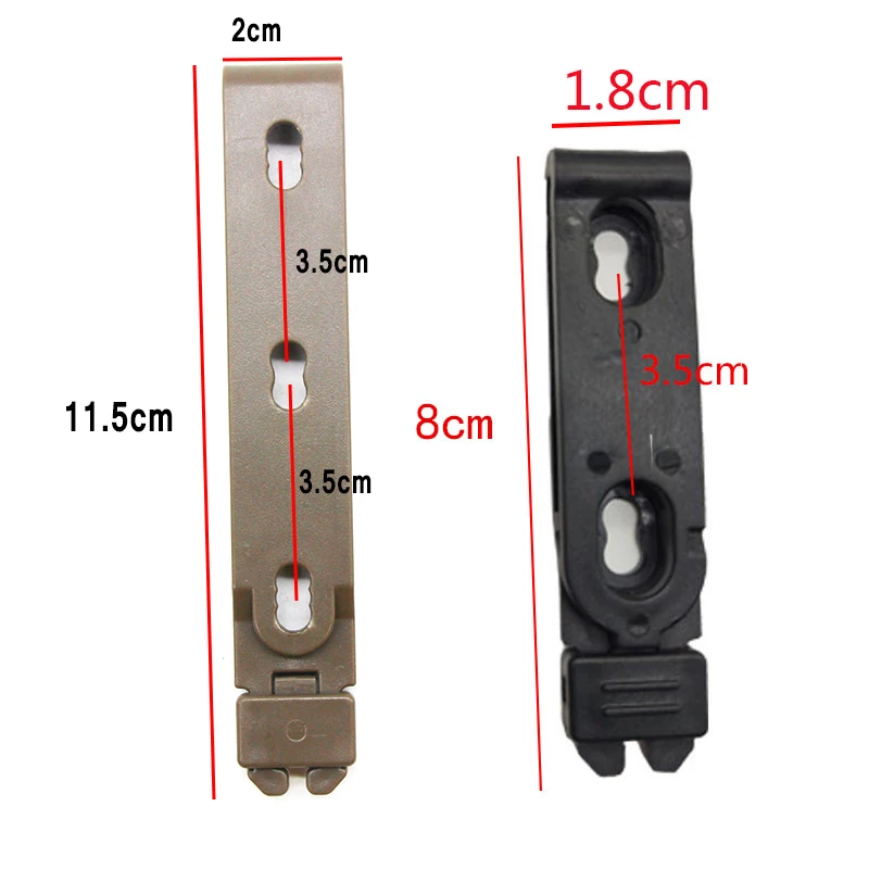Juego de funda Kydex MOLLE-LOK con clip cintura y porta cargadores