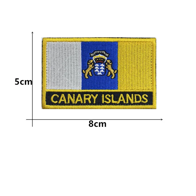 Parche Bordado Bandera Islas Canarias – Insignia de Hombro - imagen 2