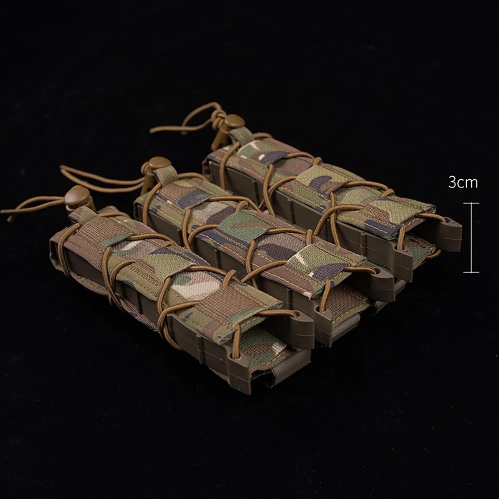 Bolsa táctica Tiger larga Triple Mag 9mm MOLLE extracción rápida - imagen 2