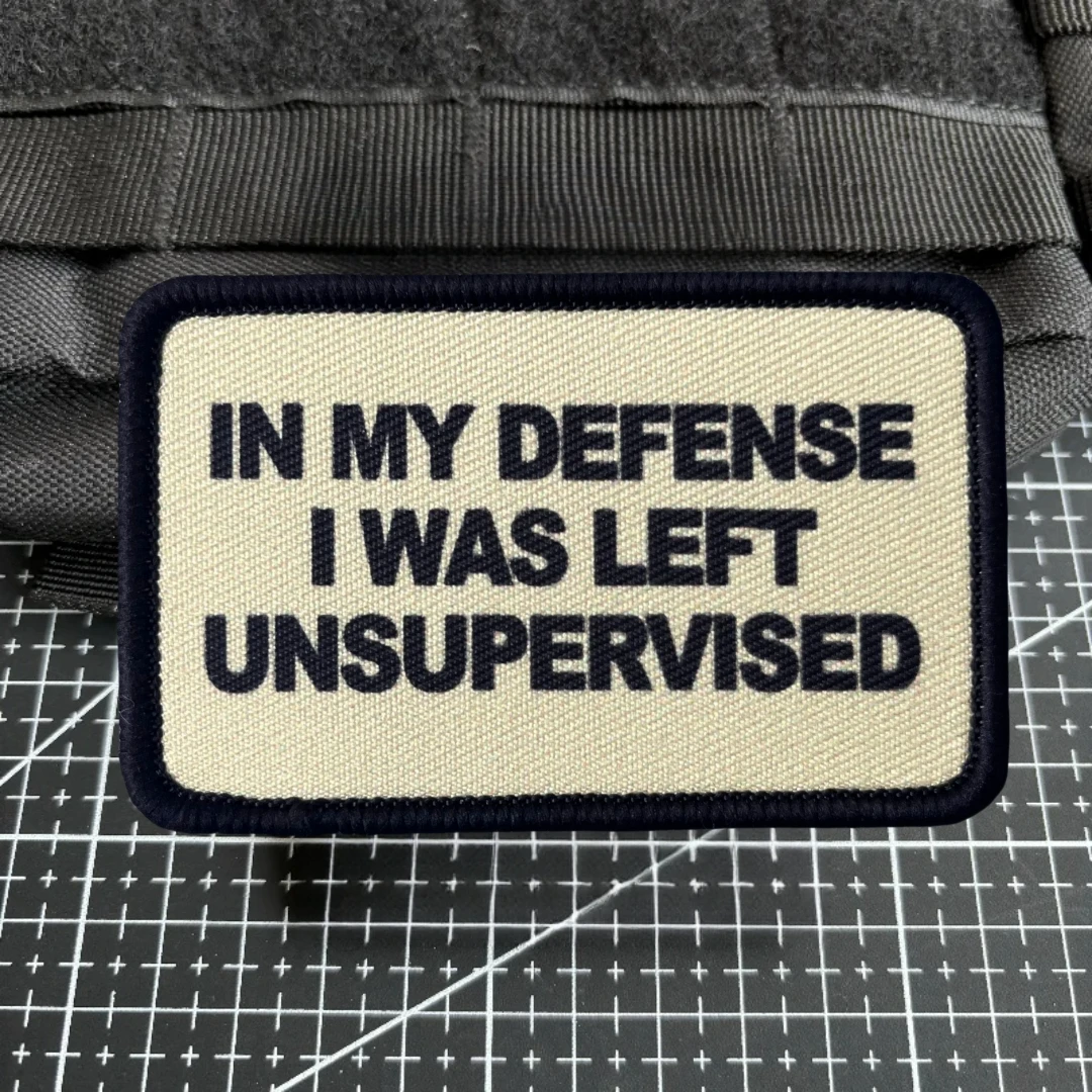 Parche táctico In my defense I was left unsupervised velcro - imagen 3