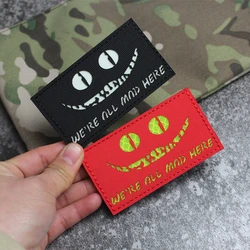 Parche táctico bordado IR reflectante ojos de Cheshire para bolsos