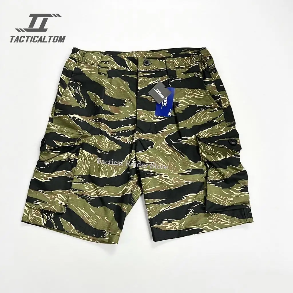 Pantalones cortos tácticos de verano camuflaje selva tigre ripstop - imagen 3