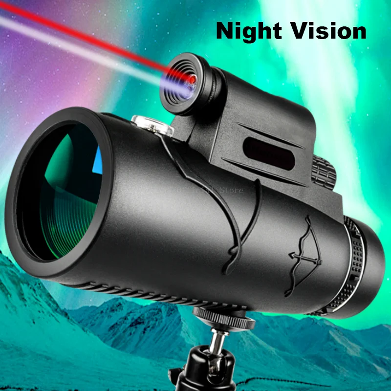Monocular táctico de caza HD Bak4 Zoom largo alcance portátil
