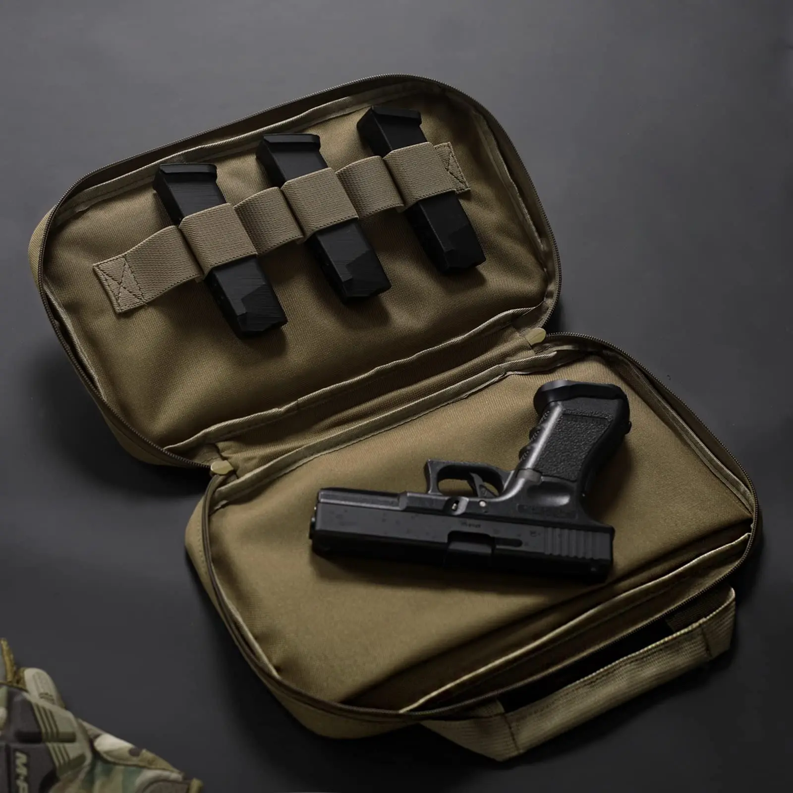 Estuche táctico pistola rectangular para caza y tiro - imagen 2