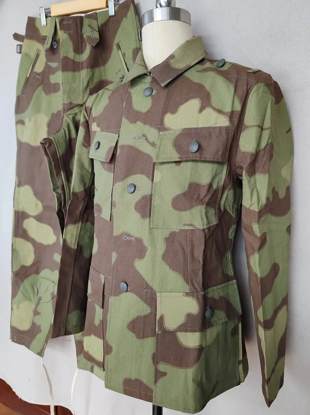 Uniforme militar M43 camuflaje italiano de campo chaqueta y pantalón