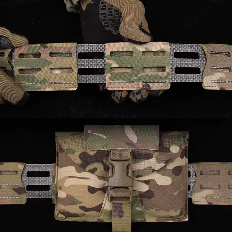 Panel MOLLE cinturón táctico con funda para pistola corte láser - imagen 5