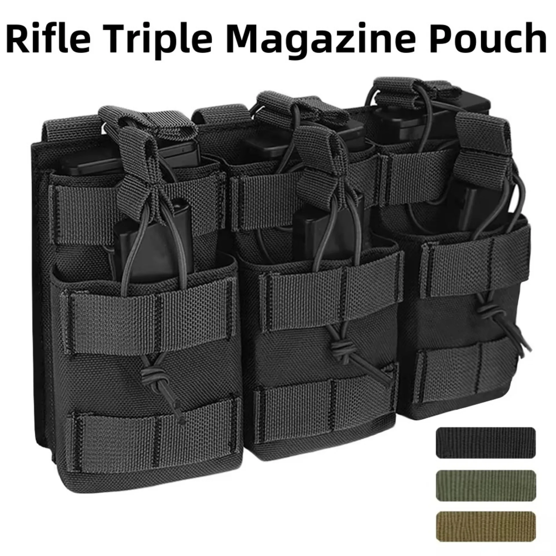 Bolsa de munición táctica doble capa MOLLE para M4/M16 y AK - imagen 5