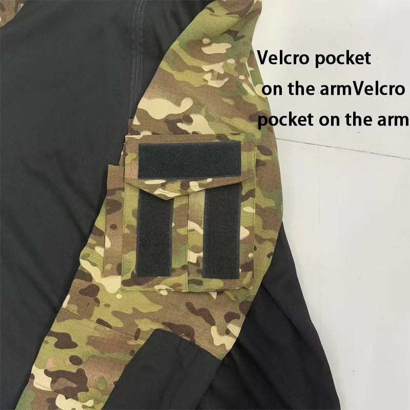 Camisa táctica camuflaje secado rápido manga larga capucha desmontable - imagen 5