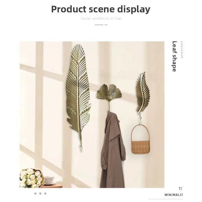 Gancho de pared para llaves y abrigos con diseño