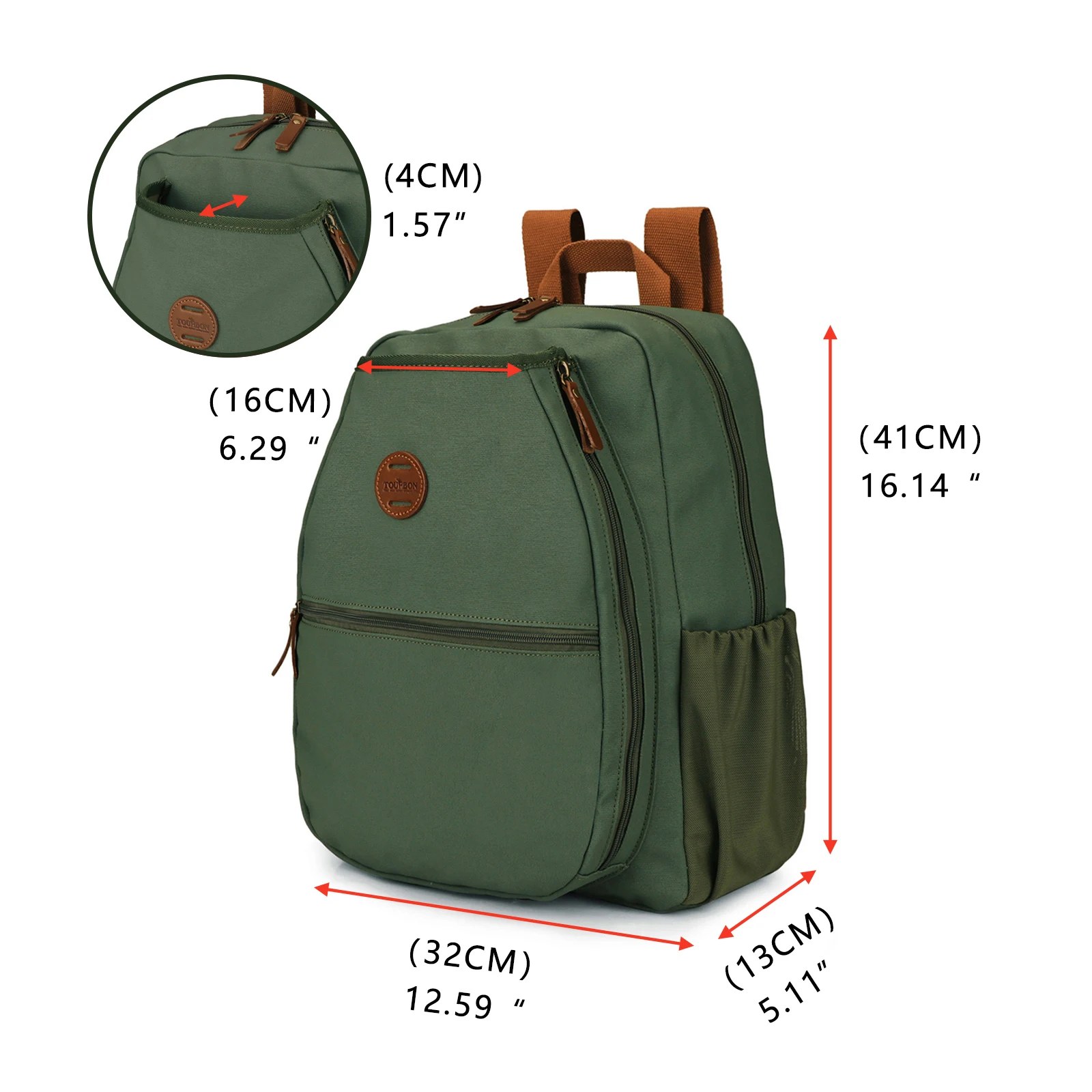 Tourbon Bolsa de Lona Multifuncional para Bicicleta y Raquetas - imagen 3