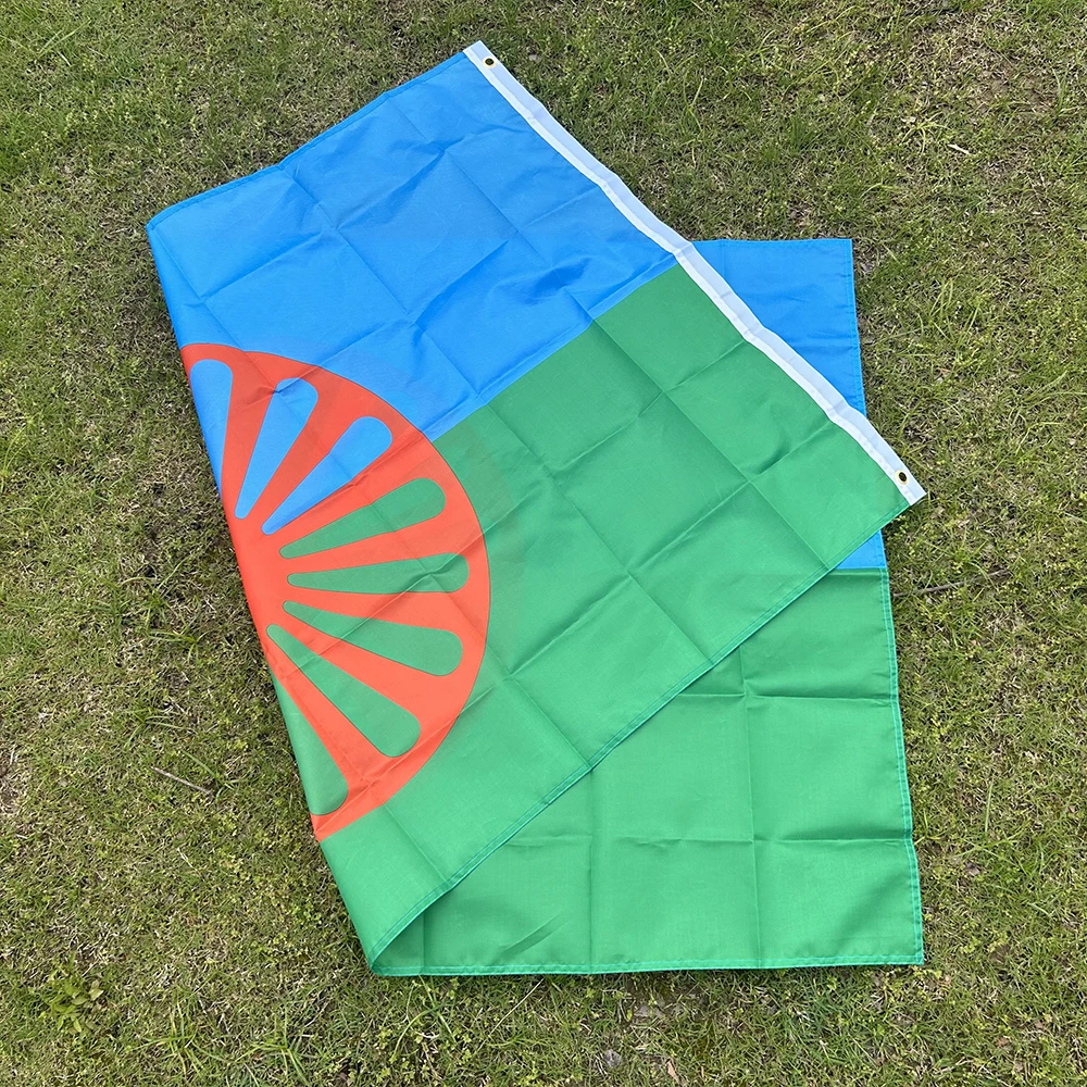 Bandera gitana colgante de poliéster para uso interior y exterior - imagen 4