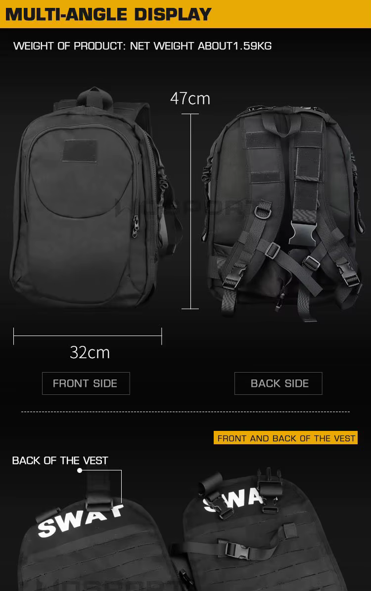 Detalle del sistema Molle para personalizar el equipo