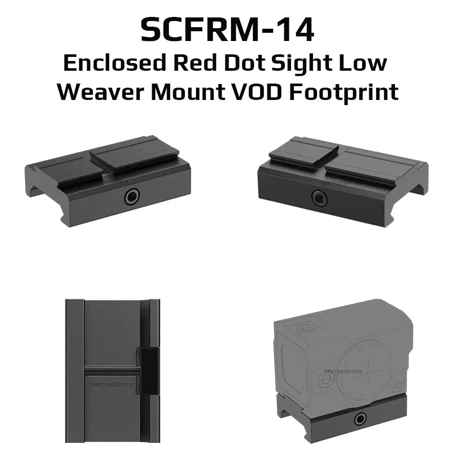 Montura táctica Vector Optics Red Dot Footprint — Montaje Bajo para Rifle