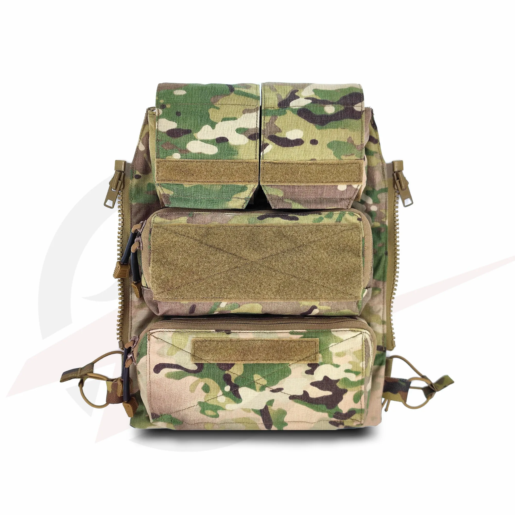 Chaleco táctico Crye Precision estilo con panel trasero y cierre - imagen 3