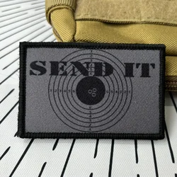 Send It Parche Morale Táctico Gancho Bucle Insignia Tiro
