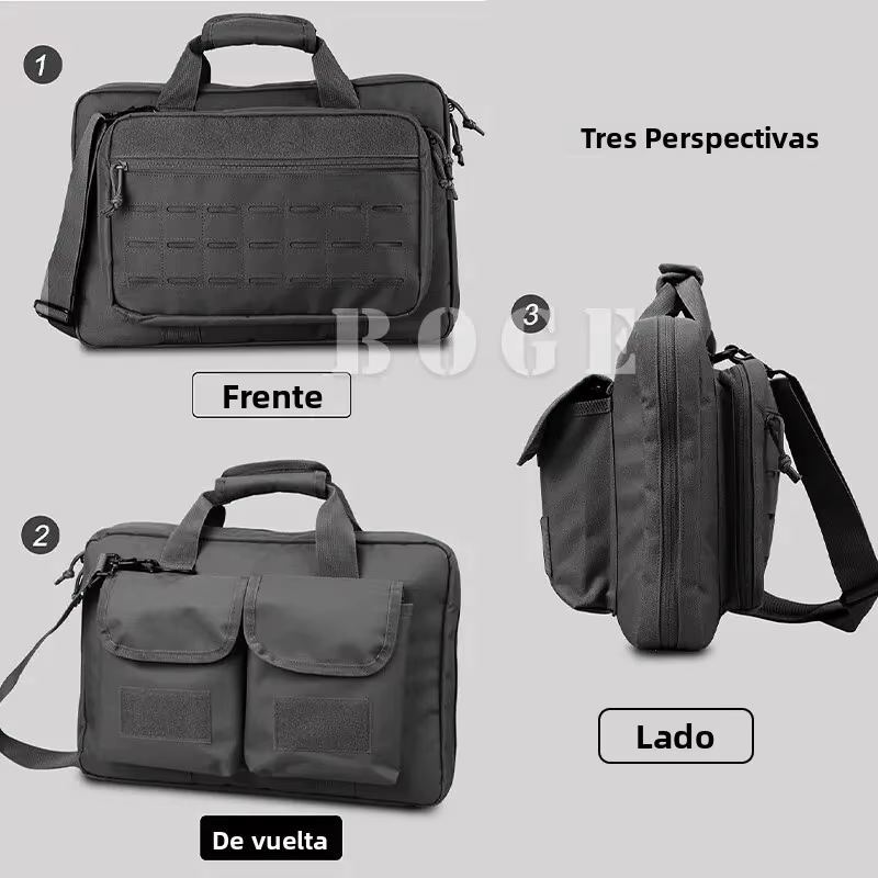 Bolsa táctica Molle bloqueable de arma con compartimento para portátil
