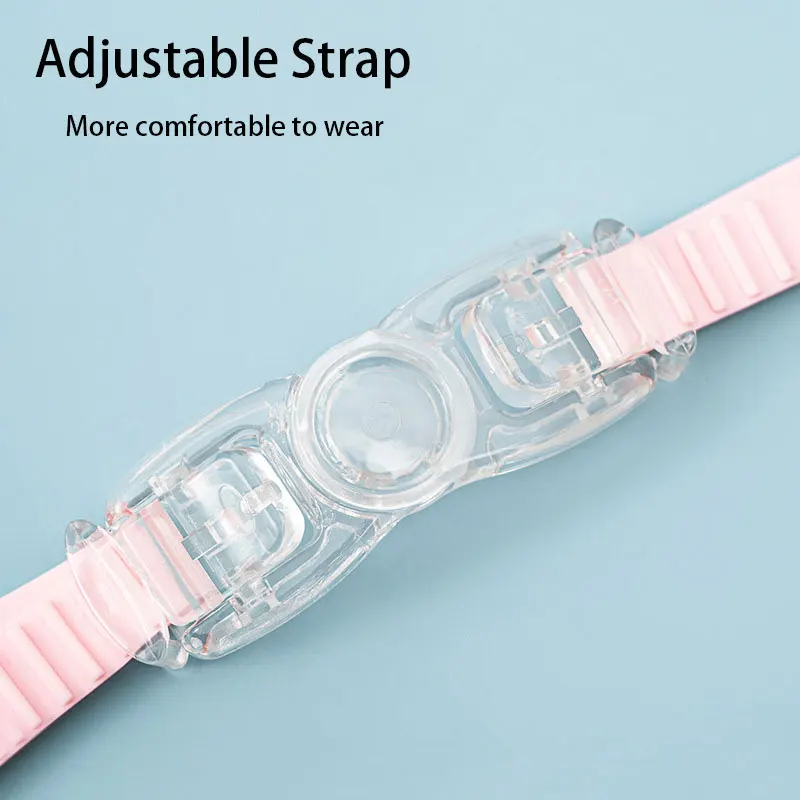 Gafas natación niños silicona antivaho UV ajustables coloridas - imagen 4