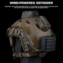 Gafas tácticas desempañador ventiladas antiniebla para airsoft