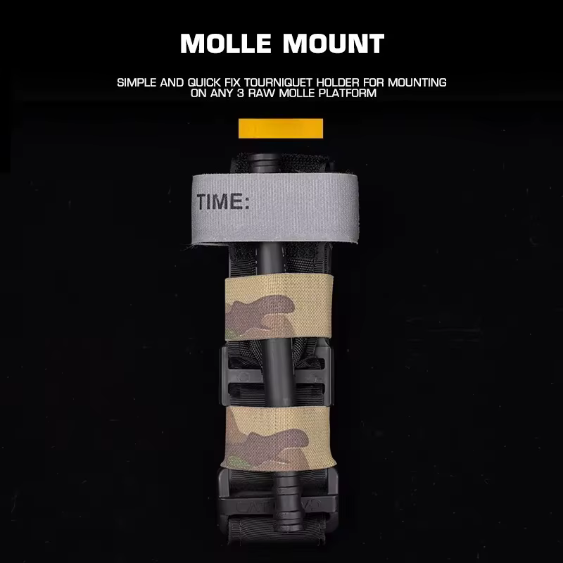 Soporte torniquete táctico SOF-T CAT compatible MOLLE IFAK - imagen 5