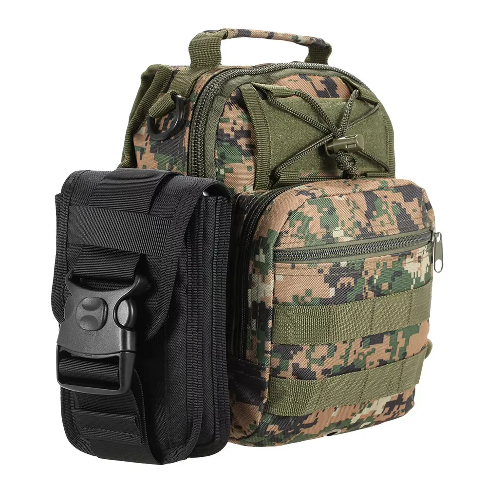 Bolsa táctica con compartimentos para accesorios