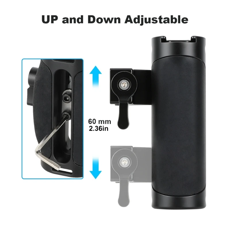 Alza lateral para cámara DSLR con soporte de rosca para trípode - imagen 4