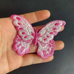 Parche bordado soluble en agua mariposa retro – Doble capa