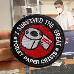 Parche táctico Velcro – I Survived 2020 Moral para mochila MOLLE