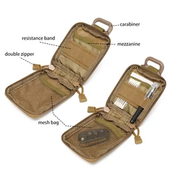 Riñonera táctica MOLLE con sistema Magic Sticky y doble cremallera