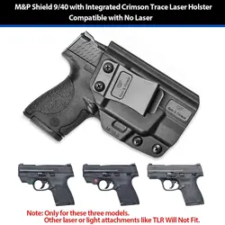 Funda IWB M&P Shield Crimson Trace CT integrada sin láser diestros