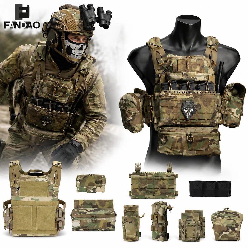 Set Táctico FAST: Casco + Chaleco JPC para Airsoft y Wargame - imagen 3