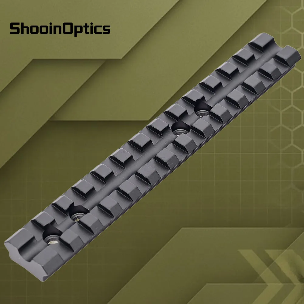 Montura Weaver 20mm aluminio para mira de rifle - imagen 2