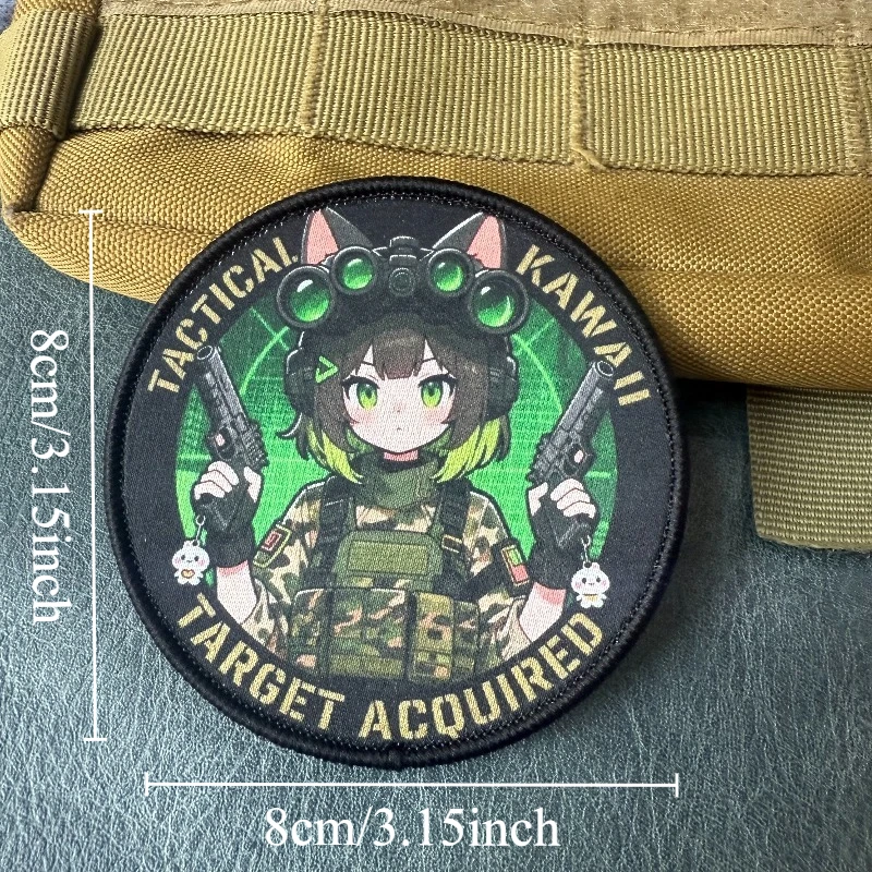 Parche táctico gatuno con velcro y emblema militar para uniforme - imagen 5