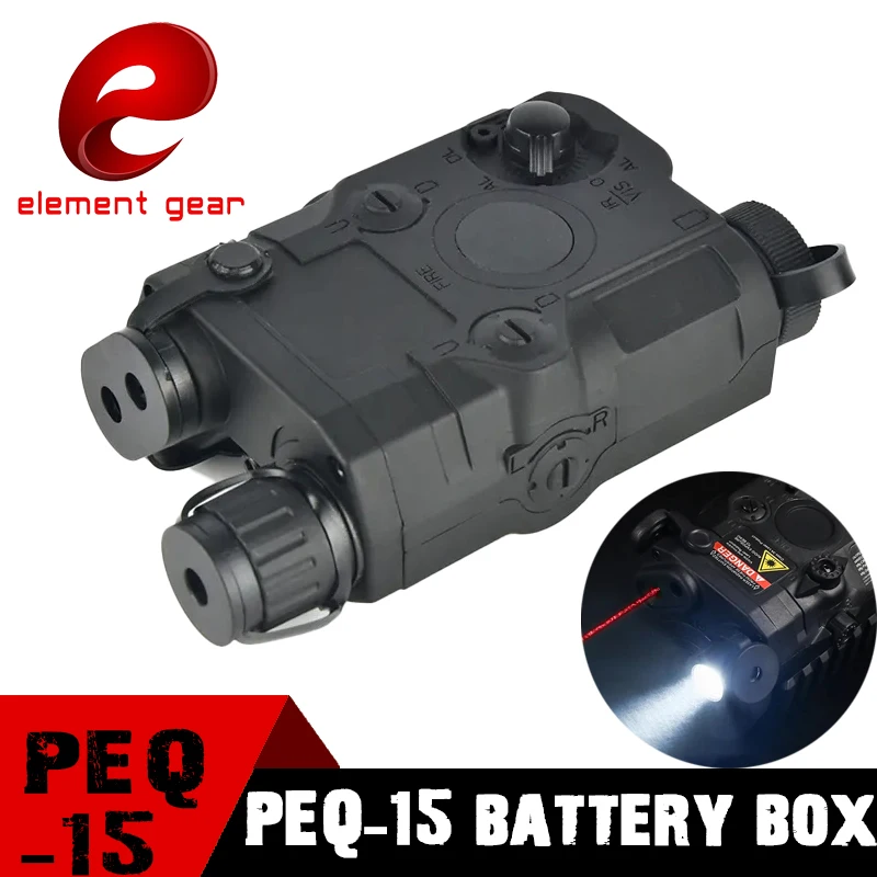 Element Gear Tactical Caja de batería falsa PEQ-15 riel Picatinny - imagen 3