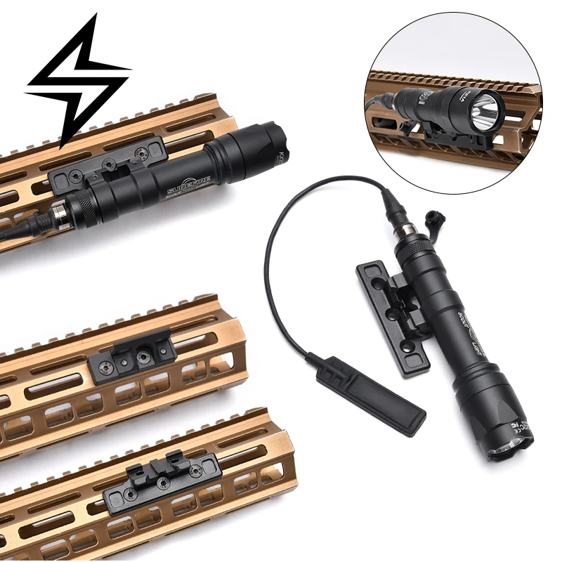 Linterna táctica M600 con montura M-LOK y compatibilidad Keymod