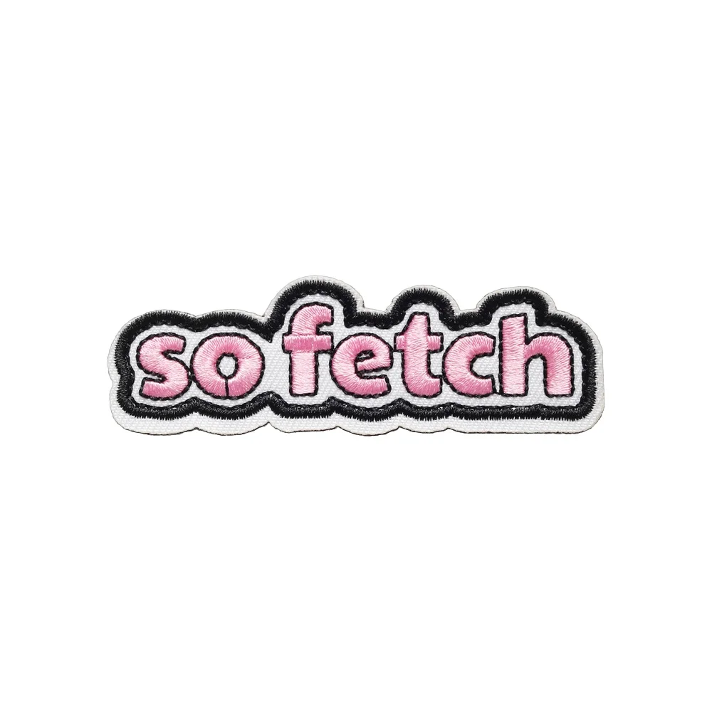 Parche de moral táctico SO FETCH bordado con velcro MOLLE - vista frontal del diseño