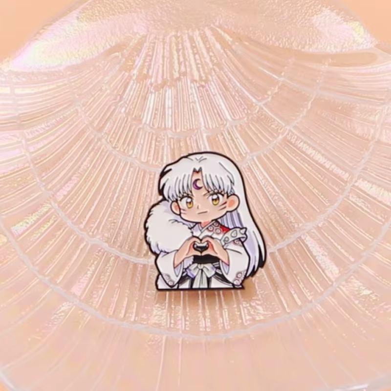Pin de esmalte manga – Broche metálico decorativo para mochila y ropa - imagen 3