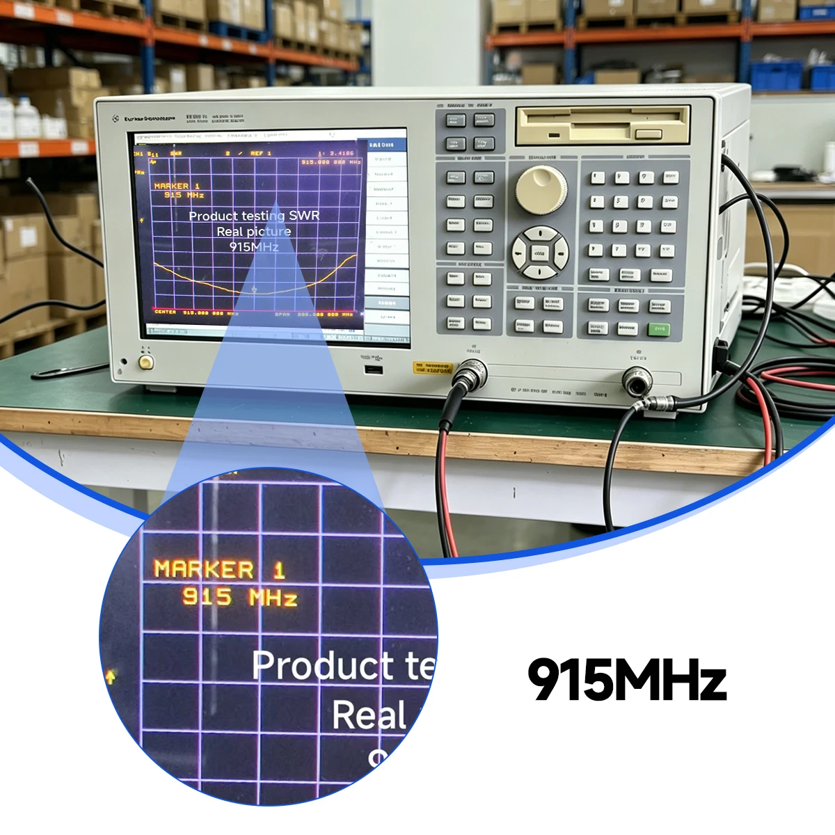 Antena LoRa UHF omnidireccional de alta ganancia ABBREE SMA macho - imagen 3