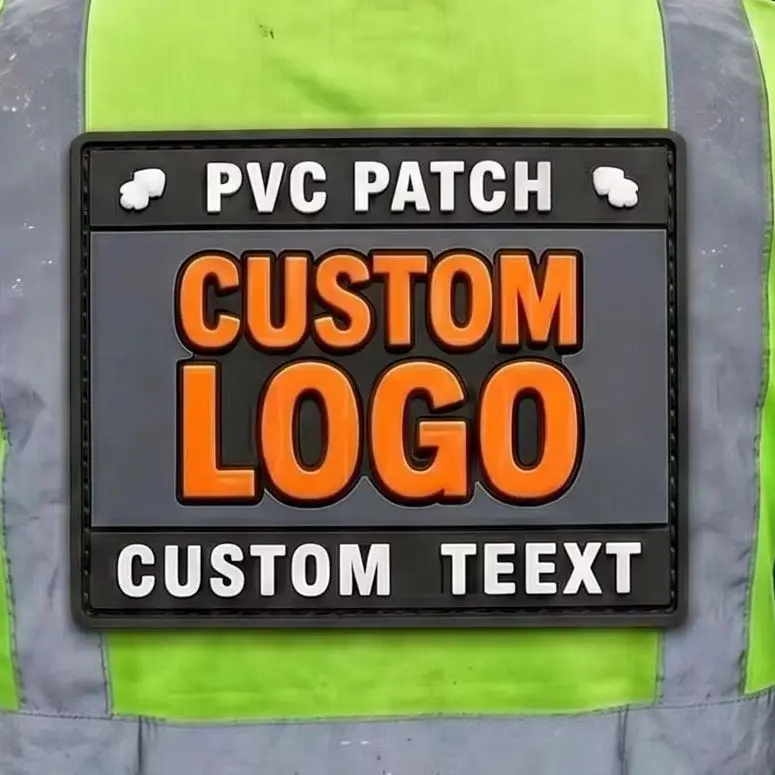 Parche termoadhesivo PVC 3D de goma blanda, logo silicona - imagen 2