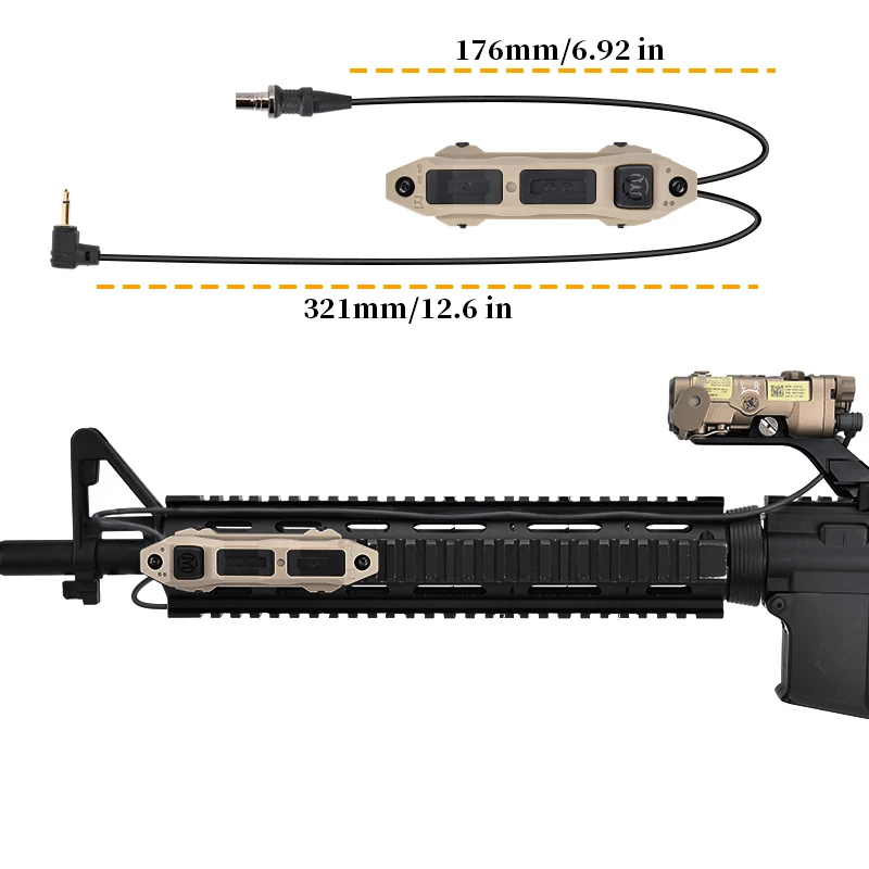 AXON Control remoto táctico con cable interruptor presión PEQ NGAL - imagen 2