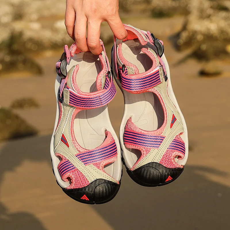 HUMTTO Sandalias tácticas mesh transpirables verano - Zapatillas goma outdoor
