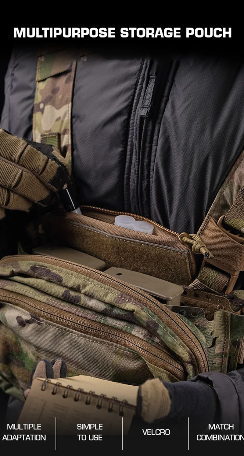 Bolsillo con sistema de gancho y bucle OphidianTac